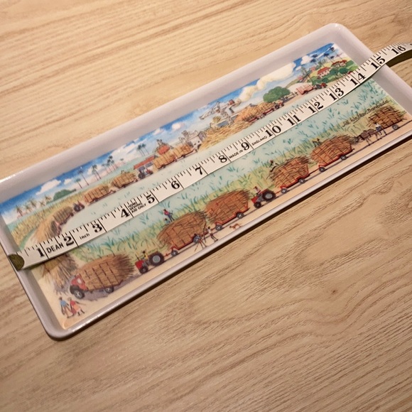 Melamine tray signed Jill Walker Barbados - Picture 10 of 11